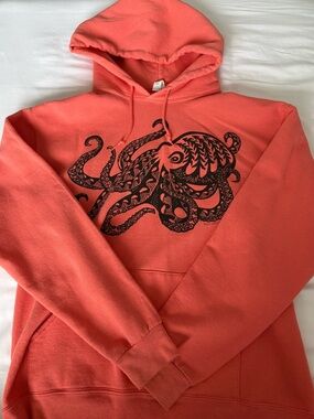 West Coast Tees Coral Hoodie